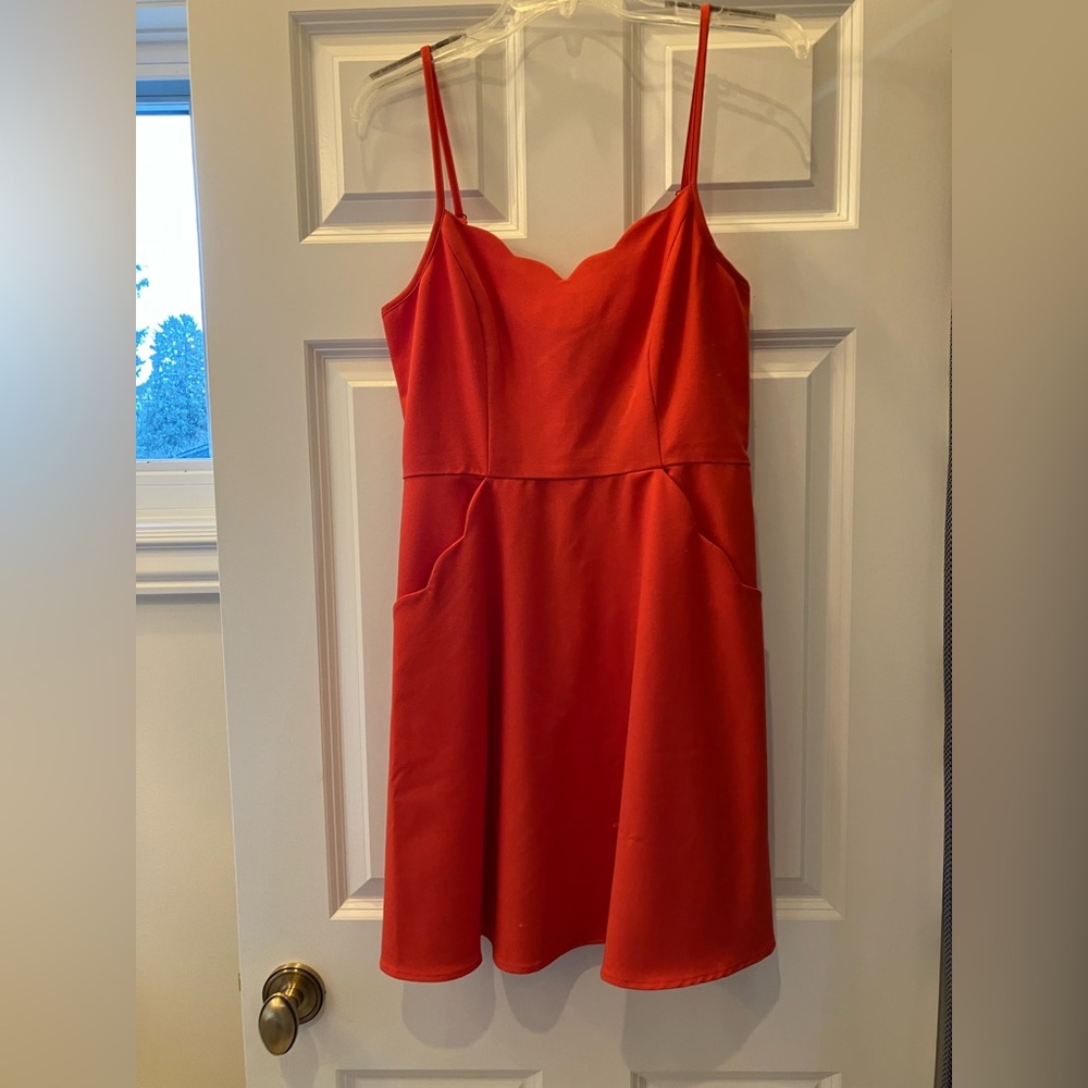 Market & Spruce Vibrant Red Mini Dress